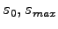 $\displaystyle s_0,s_{max}$